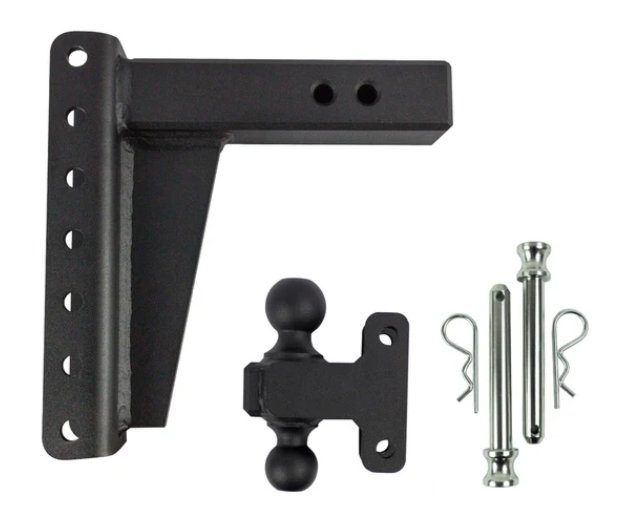 BULLETPROOF HITCHES 2-BALL MOUNT FOR 2-1/2" HITCH, 8" DROP, 8" RISE - 22K