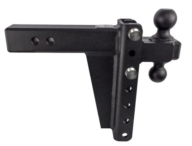 BULLETPROOF HITCHES 2-BALL MOUNT FOR 2-1/2" HITCH, 8" DROP, 8" RISE - 22K