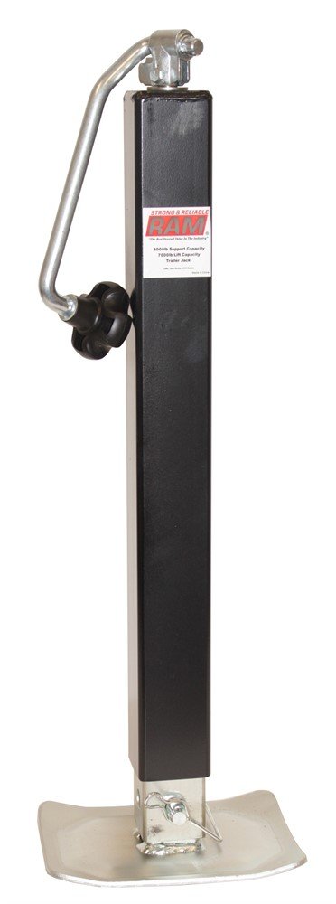 RAM TOPWIND DROPLEG JACK 29" LIFT 7K LIFT , 8K SUPPORT, SQUARE WELD ON