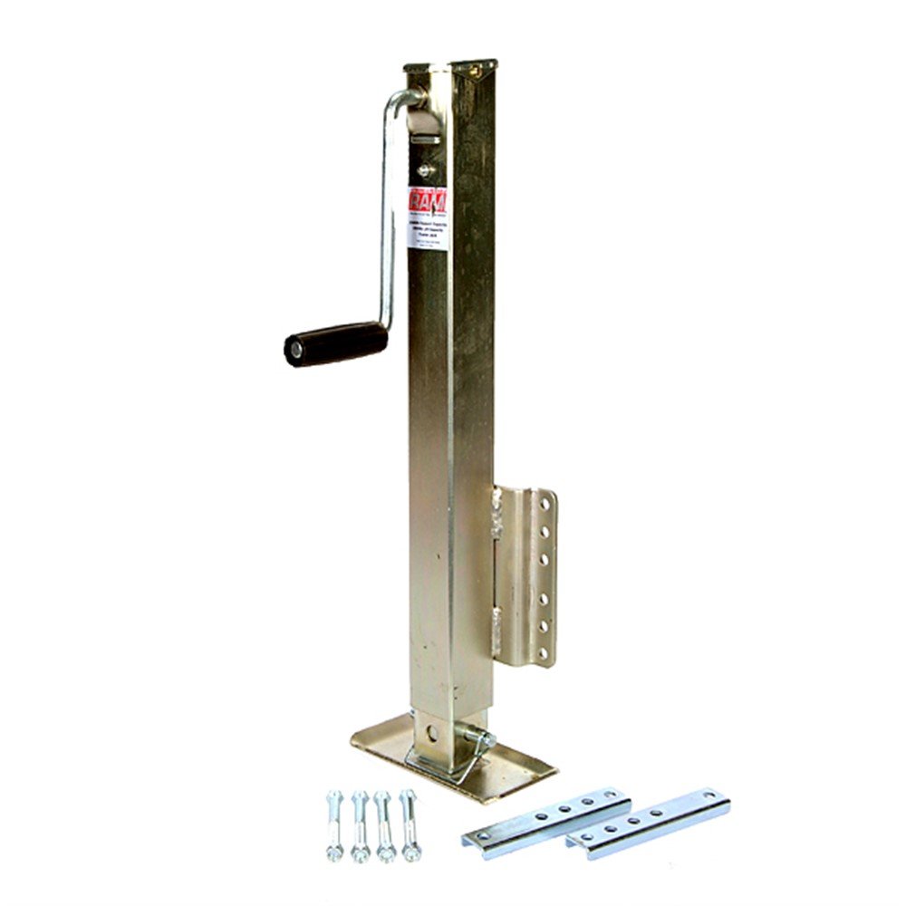 RAM 2.5K DROPLEG JACK, SIDE WIND, BOAT TRAILER, ZINC