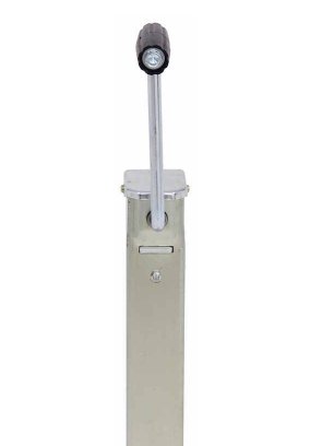 RAM 2500lbs DROPLEG JACK, SIDEWIND, BOAT TRAILER, ZINC, 15" LIFT, 13.75" DROP LEG TRAVEL, BOLT ON