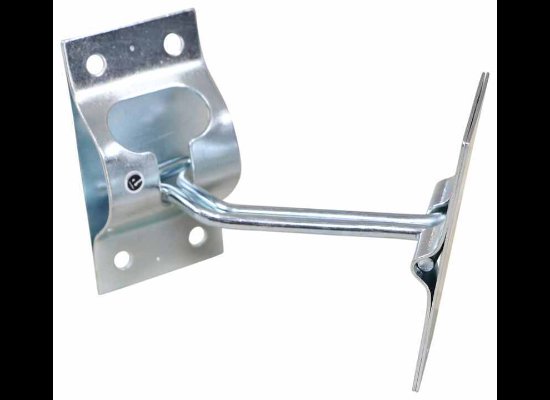 45 DEGREE T-STYLE HOOK AND KEEPER, ANGLE DOOR HOLDER, ZINC T-STYLE, 2"