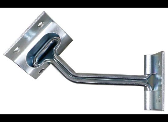 45 DEGREE T-STYLE HOOK AND KEEPER, ANGLE DOOR HOLDER, ZINC T-STYLE, 2"