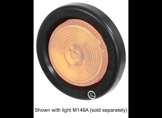 PCV GROMMET FOR 2" ROUND CLEARANCE AND SIDE MARKER LIGHTS - FLUSH MOUNT, BLACK