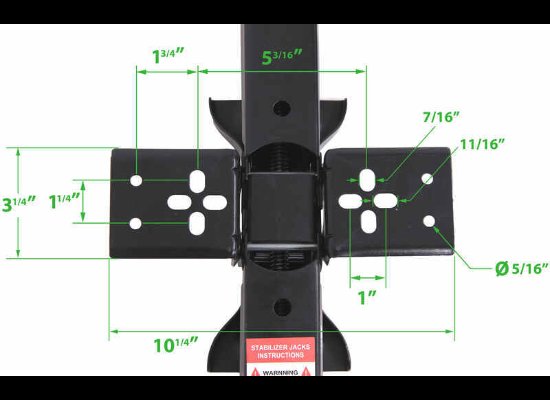 LEVELING SCISSOR JACK - 24" LIFT - 5,000LBS