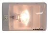 OPTRONICS 12V RV STYLE DOME LIGHT - SINGLE - 6-3/4" LONG X 4-1/4" WIDE - WHITE