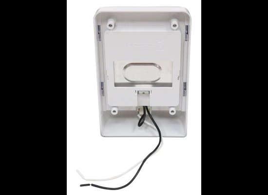 OPTRONICS 12V RV STYLE DOME LIGHT - SINGLE - 6-3/4" LONG X 4-1/4" WIDE - WHITE