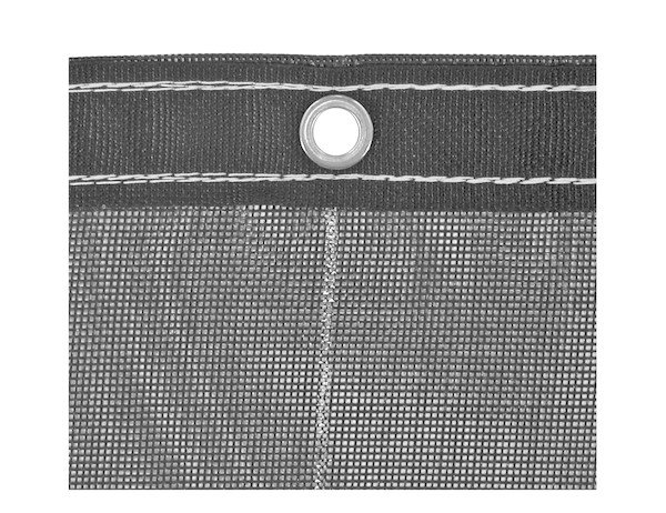 HEAVY DUTY BLACK MESH TARP 6' X 14'