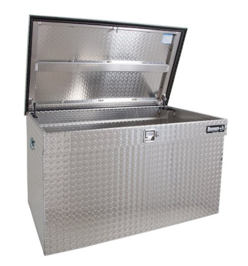 ALUMINUM ATP FRONT LATCH JUMBO TOOL BOX ASSEMBLY - 24"X24"X49"