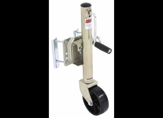 RAM BOAT TRAILER JACK W/WHEEL 1K, SIDE WIND, 10" LIFT, ZINC