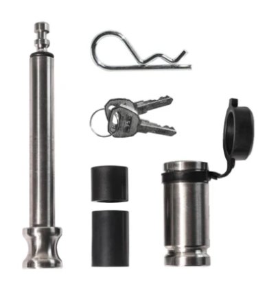 BULLETPROOF HITCHES 5/8" BULLETPROOF LOCKING PIN FOR 2", 2.5" & 3" HITCH RECEIVERS, 4" USABLE LENGTH