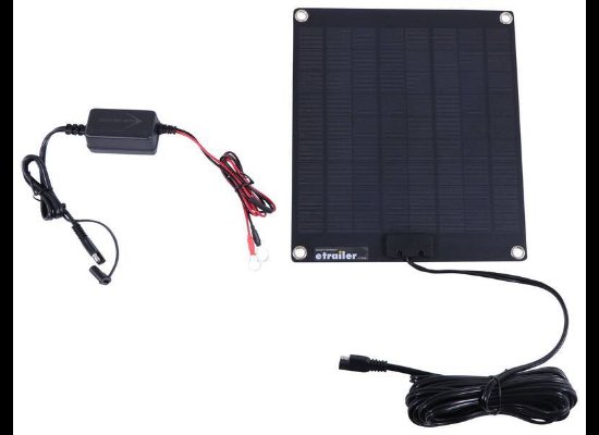 BRIGHT WAY SOLAR BATTERY CHARGER, 7.5 WATT PANEL, FOR 12V BATTERIES 5 AH OR UP