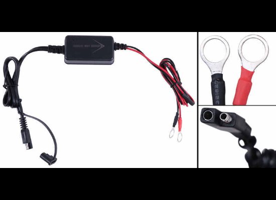 BRIGHT WAY SOLAR BATTERY CHARGER, 7.5 WATT PANEL, FOR 12V BATTERIES 5 AH OR UP
