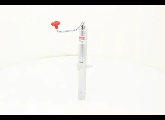 RAM ROUND A-FRAME TRAILER JACK, TOPWIND, 3K LIFT 5 K SUPPORT, 14-7/8" TRAVEL, ZINC COATED