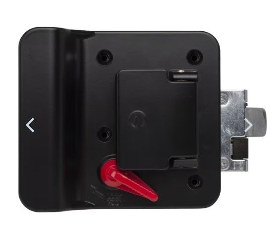 GLOBAL LINK CLASSIC PRO TRAVEL TRAILER ENTERANCE LOCK DOOR HANDLE PULL - BLACK - WITH KEYS