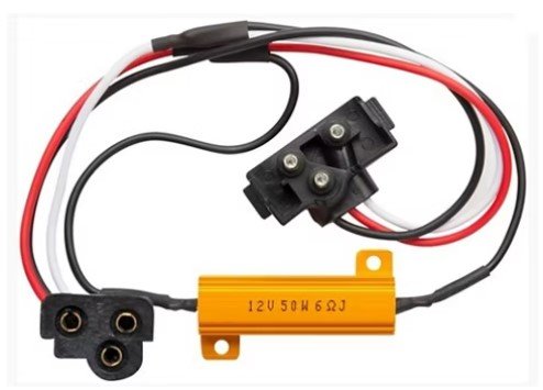 OPTRONICS LED 3-WIRE PLUG WITH RESISTOR, MALE & FEMALE PINS, PL-3, 10" LEAD