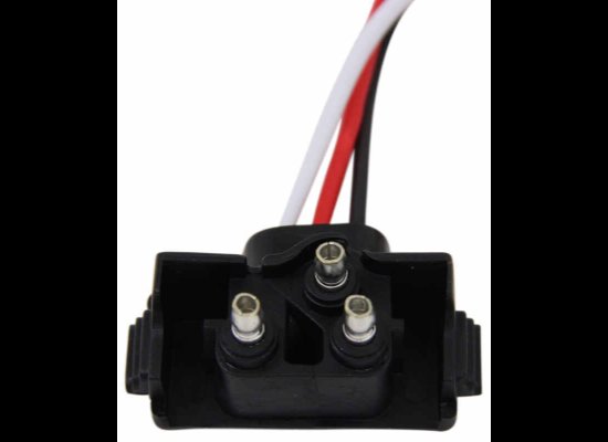 OPTRONICS LED 3-WIRE PLUG WITH RESISTOR, MALE & FEMALE PINS, PL-3, 10" LEAD