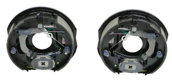 NEV-R-ADJUST ELECTRIC BRAKE ASSEMBLIES - LEFT AND RIGHT - 10" 3.5K