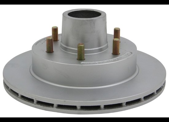KODIAK 12" HUB AND ROTOR ASSEMBLY - 6X5.5 , 6 ON 5.5, DACROMET 5.2K - 6K, W/ RACES AND STUDS