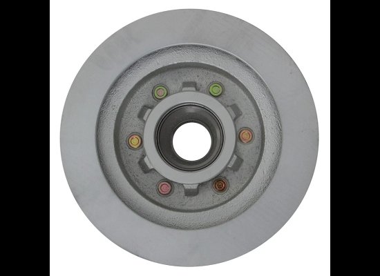 KODIAK 12" HUB AND ROTOR ASSEMBLY - 6X5.5 , 6 ON 5.5, DACROMET 5.2K - 6K, W/ RACES AND STUDS