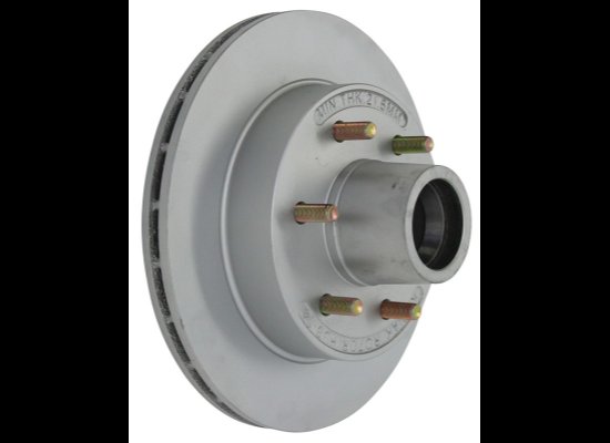 KODIAK 12" HUB AND ROTOR ASSEMBLY - 6X5.5 , 6 ON 5.5, DACROMET 5.2K - 6K, W/ RACES AND STUDS