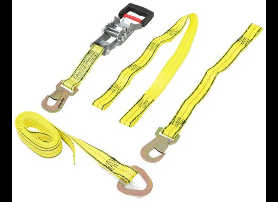 PROGRIP ADJUSTABLE WHEEL NET WITH RATCHET AND SNAP HOOK ENDS - 12'-1/2" X 33" TIRE NET, 1,830lbs