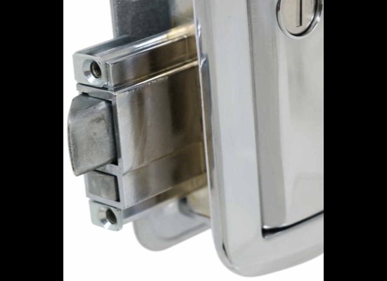 GLOBAL LINK CLASSIC PRO TRAVEL TRAILER ENTERANCE LOCK DOOR HANDLE PULL - POLISHED CHROME- WITH KEYS