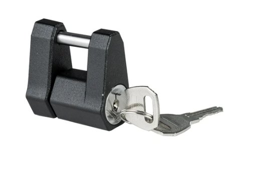 BULLETPROOF HITCHES TRAILER LATCH LOCK, COUPLER LATCH LOCK FOR 1-7/8" , 2" & 2-5/16" COUPLER