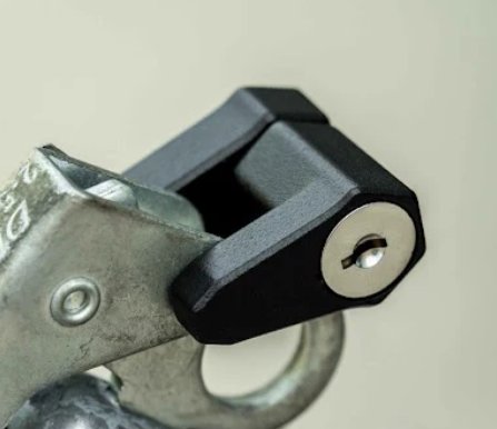 BULLETPROOF HITCHES TRAILER LATCH LOCK, COUPLER LATCH LOCK FOR 1-7/8" , 2" & 2-5/16" COUPLER