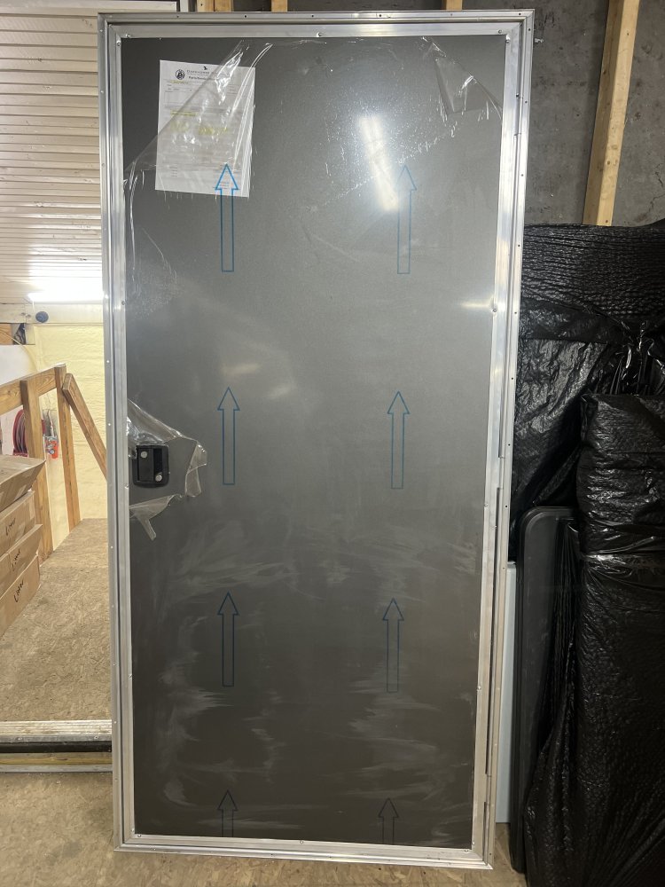 REPLACEMENT DARKHORSE SIDE DOOR ASSEMBLY, CHARCOAL, 36X78