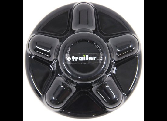 QUICK TRIM HUB LUG COVER , 5 LUG, 5x4.5, ABS PLASTIC, BLACK