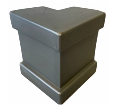 GRAY PLASTIC REAR TOP CORNER TRIM CAP - ENCLOSED TRAILER