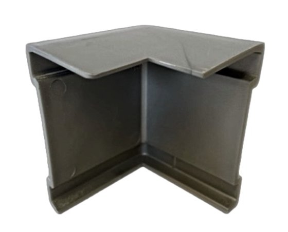 GRAY PLASTIC REAR TOP CORNER TRIM CAP - ENCLOSED TRAILER