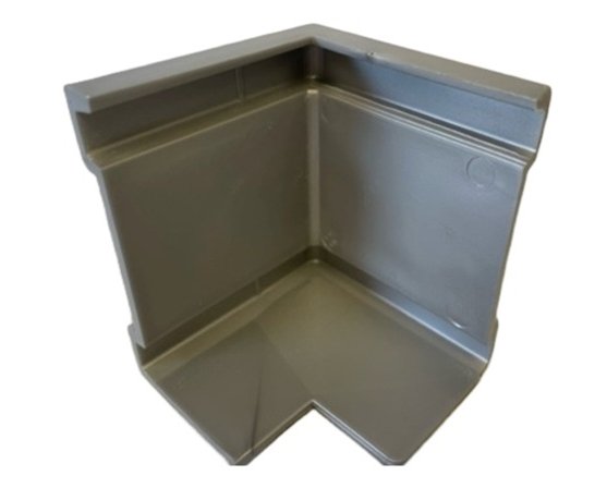 GRAY PLASTIC REAR TOP CORNER TRIM CAP - ENCLOSED TRAILER