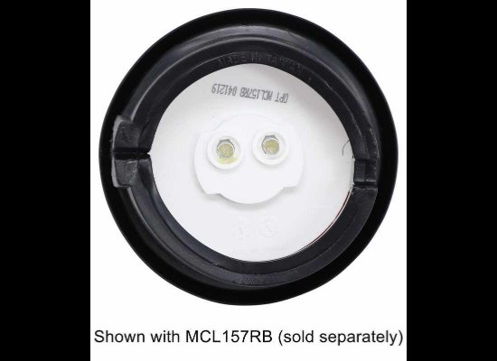 PCV GROMMET FOR 2.5" ROUND CLEARANCE AND SIDE MARKER LIGHTS - FLUSH MOUNT, BLACK