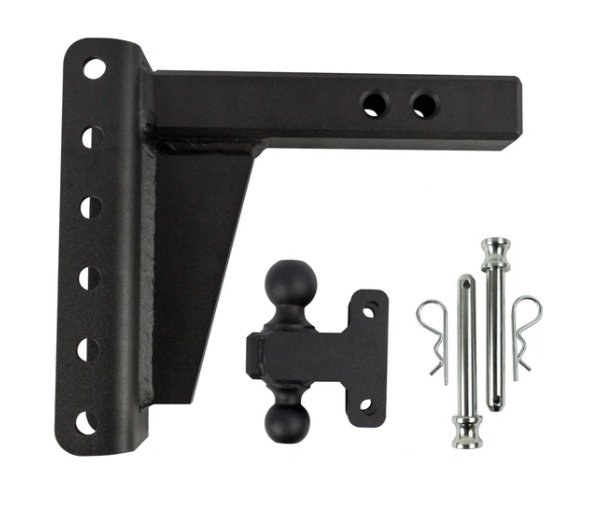 BULLETPROOF HITCHES 2-BALL MOUNT FOR 2" HITCH, 6" DROP, 6" RISE - 22K
