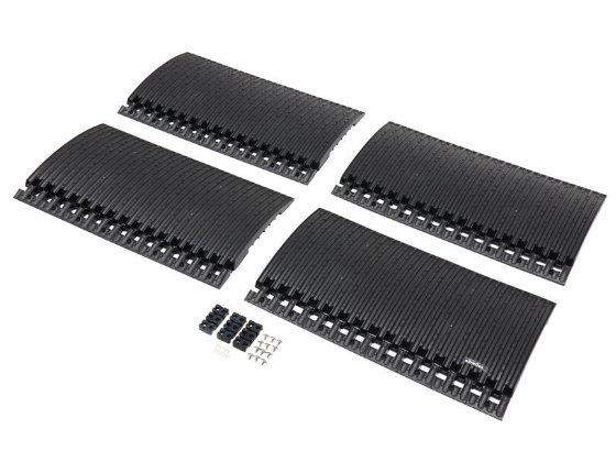 CALIBER EDGE GLIDE XL TRANSITION PLATE FOR ENCLOSED TRAILERS, 4PK, 8' LONG