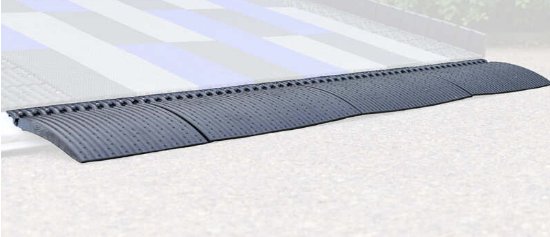 CALIBER EDGE GLIDE XL TRANSITION PLATE FOR ENCLOSED TRAILERS, 4PK, 8' LONG