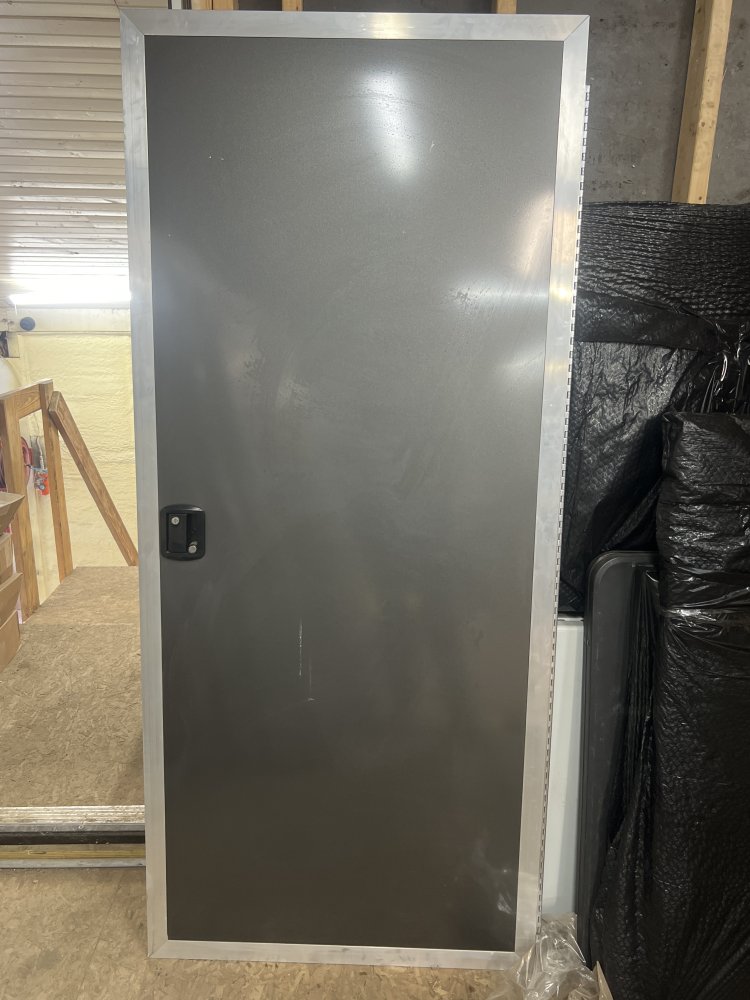 REPLACEMENT SIDE DOOR ASSEMBLY, CHARCOAL, 33"X75" RIGHT HAND SWING, PIANO HINGE