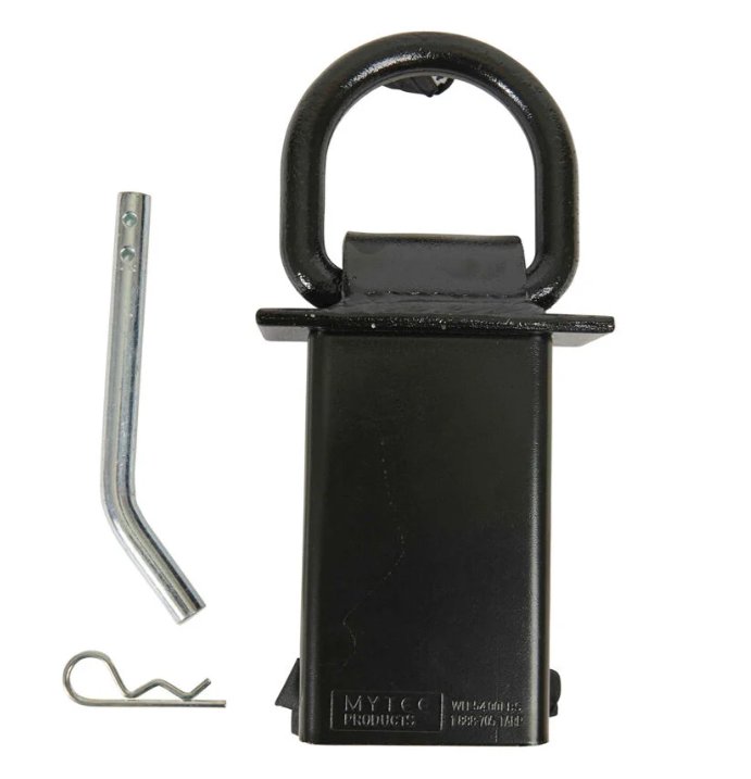 D-RING FORGED DROP IN STAKE POCKET D-RING, FOR 2"X4" STAKE POCKET, 5,400lbs WLL, 5/8" D-RING
