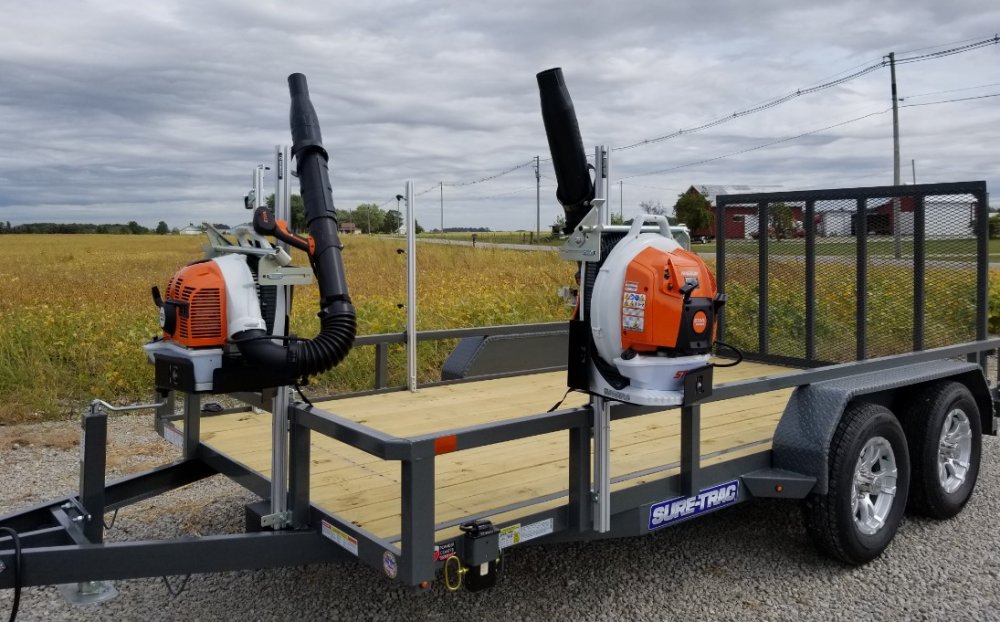 GRIDIRON BACKPACK BLOWER HOLDER RACK WITH 36" POST