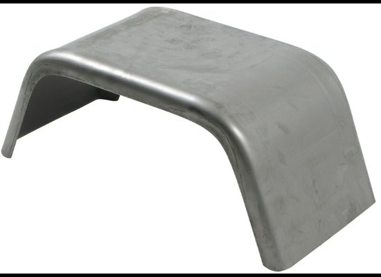 JEEP STYLE SINGLE AXLE FENDER, STEEL, SMOOTH, UNPAINTED 8"X24"X7"