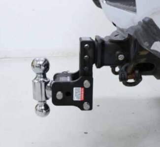 B&W Tow & Stow 2-Ball Mount - 2.5" Hitch - 5" Drop/4.5" Rise - 18K - Black
