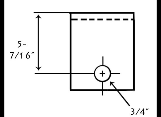 CENTER HANGER FOR 1-3/4" WIDE DOUBLE EYE SPRINGS, 9/16" SPRING EYE, 5-7/16"T X 3/4" BOLT HOLE