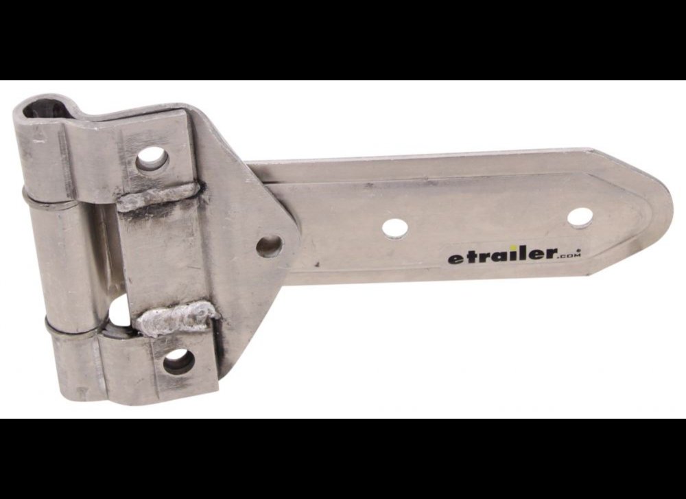 T-STRAP HINGE FOR ENCLOSED TRAILERS, 8" HINGE ALUMINUM, 180* ROTATION