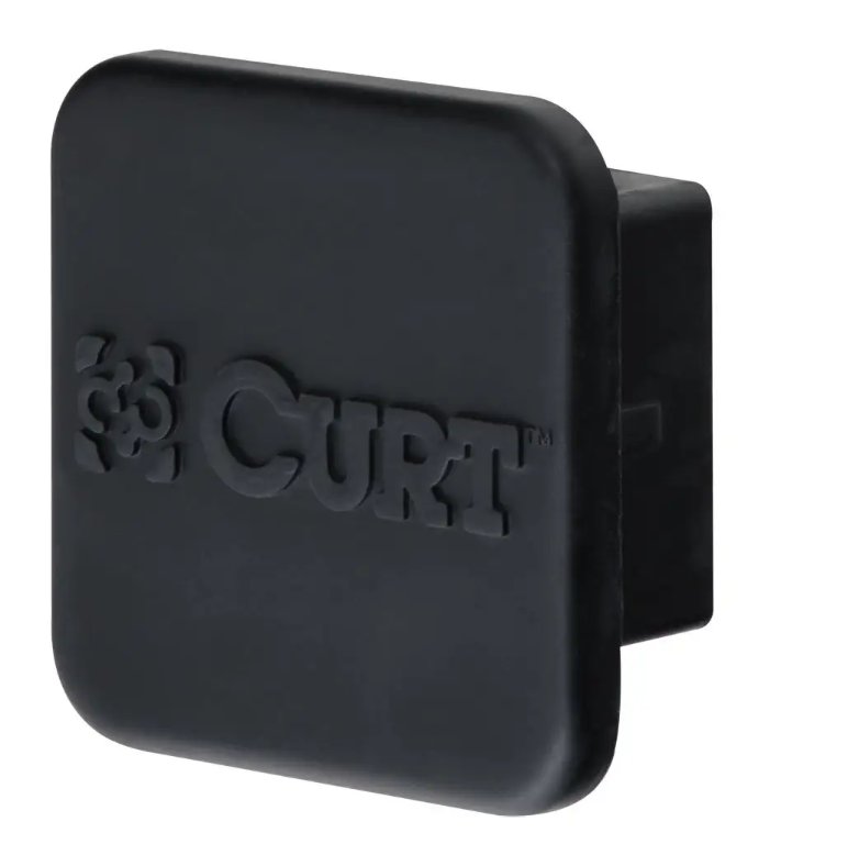 CURT 2" BLACK RUBBER HITCH TUBE COVER, 2" X 2" - RETAIL PACKAGED