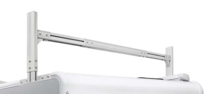 ALUMINUM HD LADDER RACK 800lbs CAPACITY, SIDE MOUNT, FOR TRAILERS 5.7' - 8.4' , SOLD PER SECTION