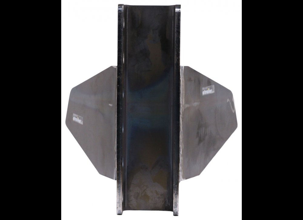 A-FRAME WELD ON ADJUSTABLE TRAILER COUPLER, C-CHANNEL, 6 HOLE WELD ON STEEL, RAW, VERTICAL C CHANNEL