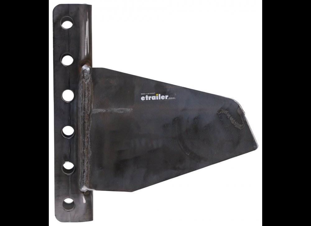 A-FRAME WELD ON ADJUSTABLE TRAILER COUPLER, C-CHANNEL, 6 HOLE WELD ON STEEL, RAW, VERTICAL C CHANNEL