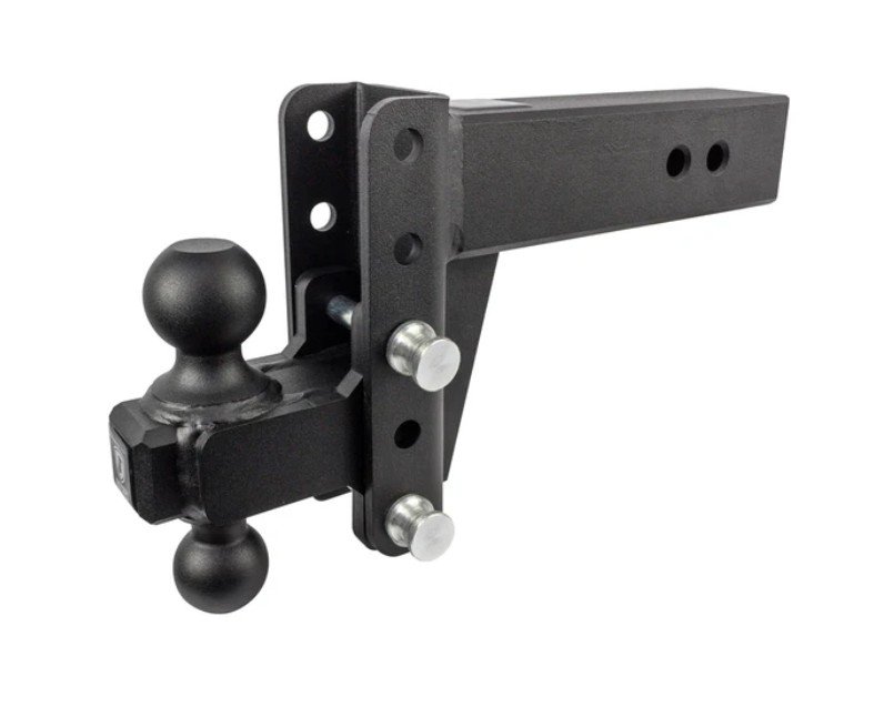 BULLETPROOF HITCHES 2-BALL MOUNT FOR 3" HITCH, 4" DROP, 4" RISE - 22K